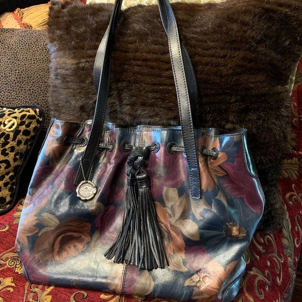 Patricia Nash 10 Anniversary Peuvian Painted Leather Tote